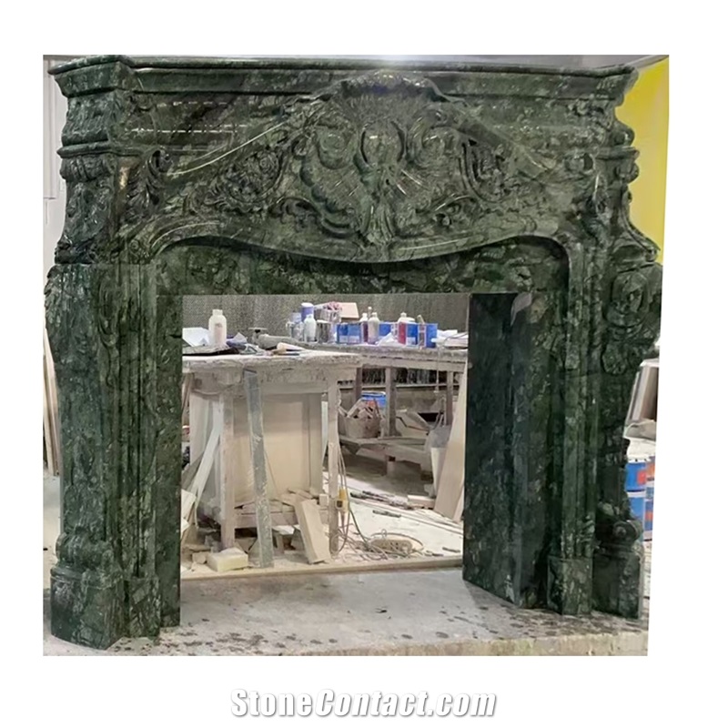 Cheaper  Black Marquina Marble Antique Fireplace Indoor