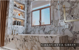 Wholesale Calacatta Green Marble Slab & Wall Tiles