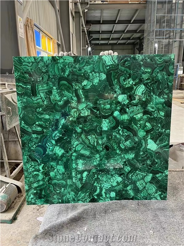 Malachite Gemstone   Semi Precious Stone Wall Tile