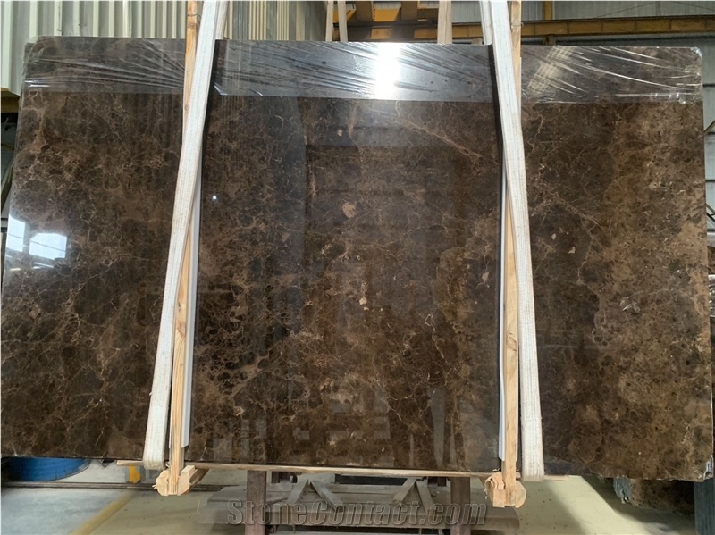 Dark Emperador Marble Polished Slabs