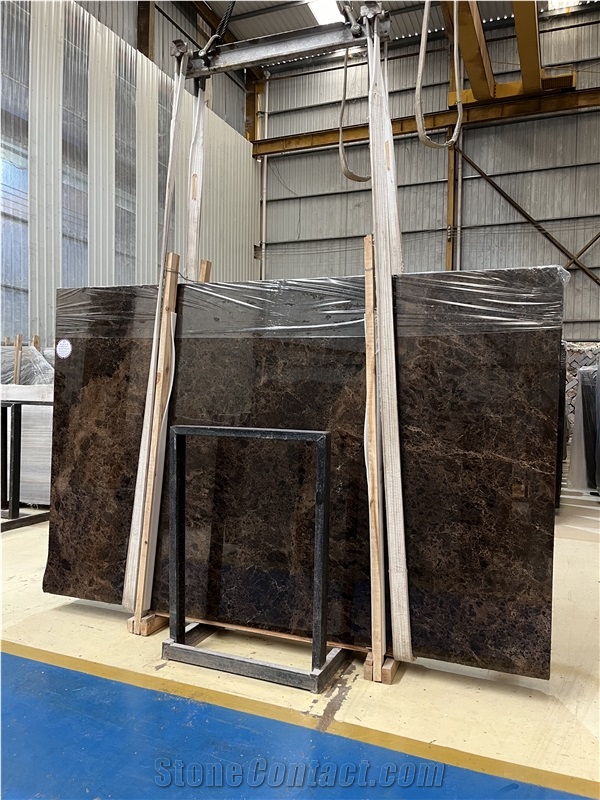 Dark Emperador Marble Polished Slabs