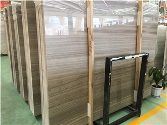Grey Wood Grain Marble Polished Slabs