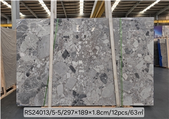 Panda Grey Marble Slabs, Floor And Wall Tiles