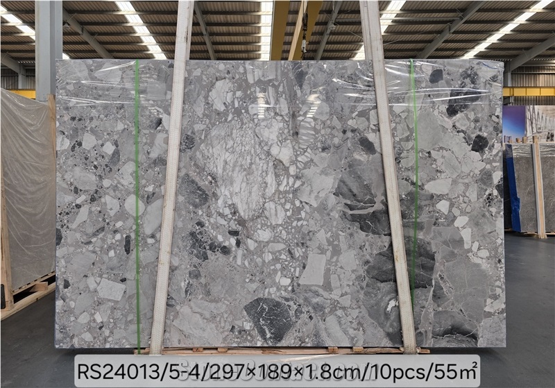 Panda Grey Marble Slabs, Floor And Wall Tiles