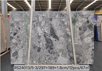 Panda Grey Marble Slabs, Floor And Wall Tiles