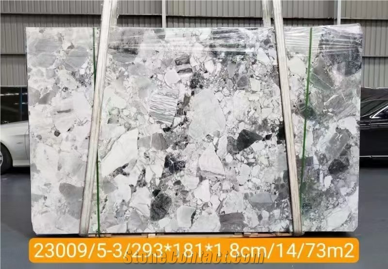 Panda Grey Marble Slabs, Floor And Wall Tiles