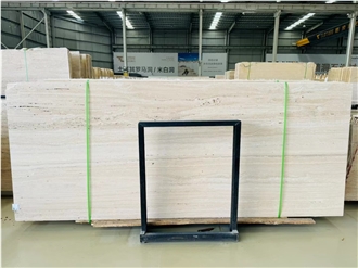 White Travertine Slabs