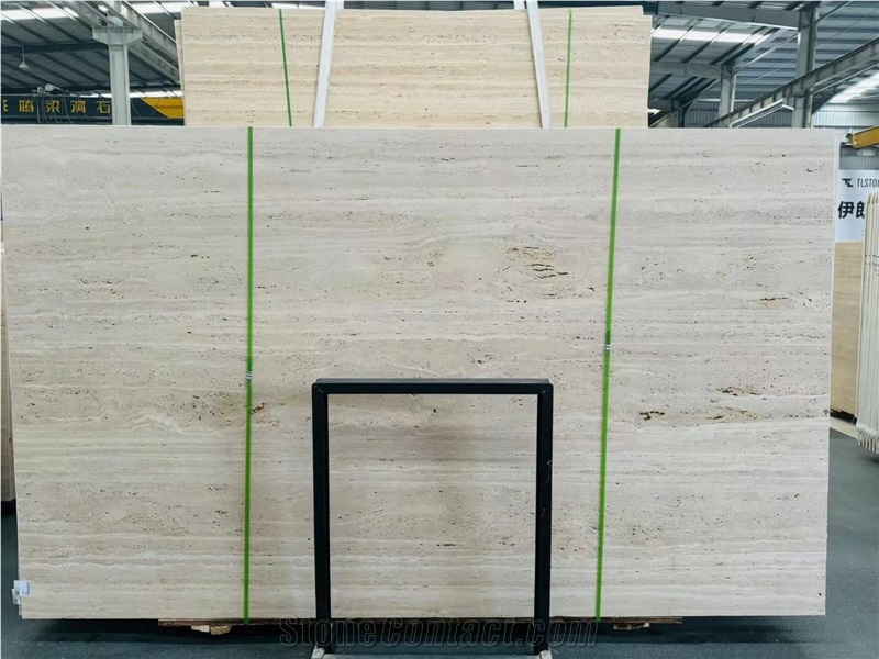 White Travertine Slabs