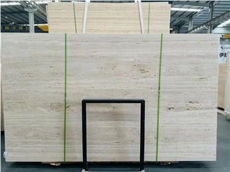 White Travertine Slabs