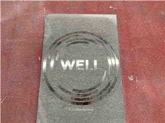 Stainless Steel Inlay Granite Medallion Waterjet Cut Pattern