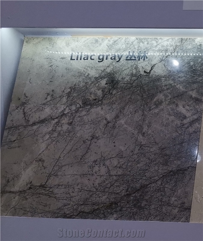 Lilac Gray Marble Polished And Honed Slabs