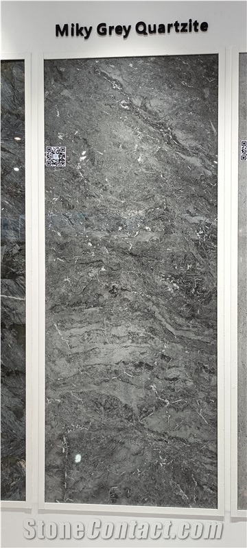 Milky Grey Quartzite Polished Slabs