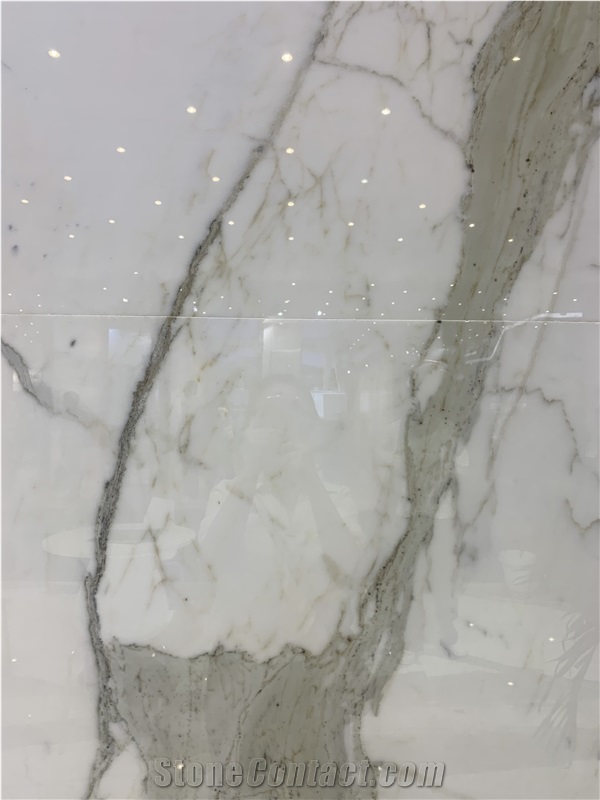 Calacatta Premium Marble Polished Slabs And Tiles