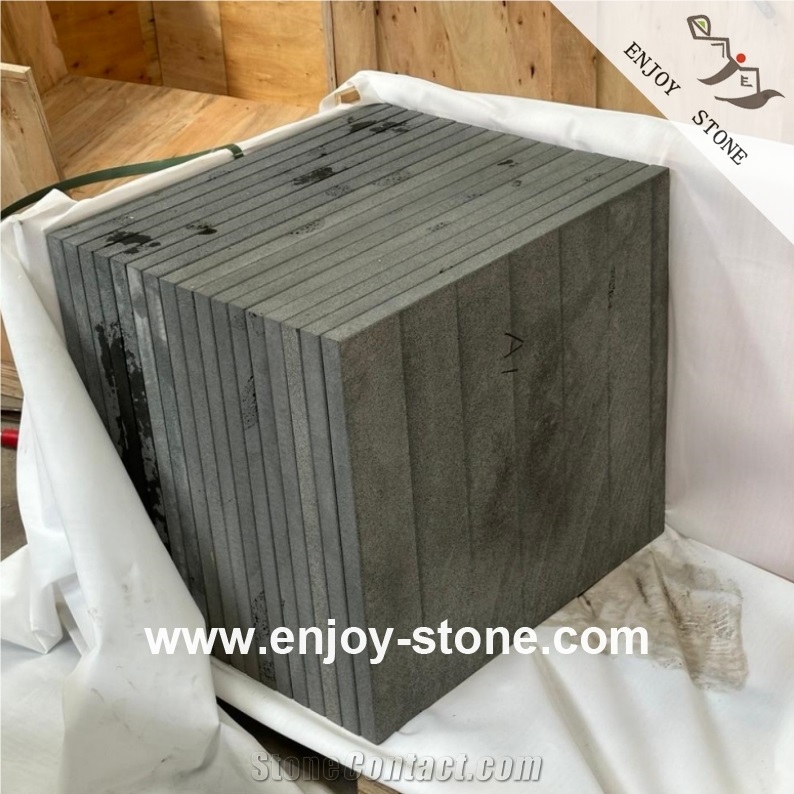 Sawn Catspaws Black Basalt Tiles For Wall/Flooring
