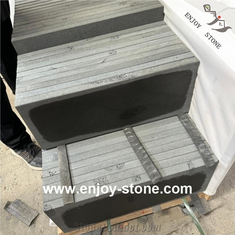 Sawn Catspaws Black Basalt Tiles For Wall/Flooring