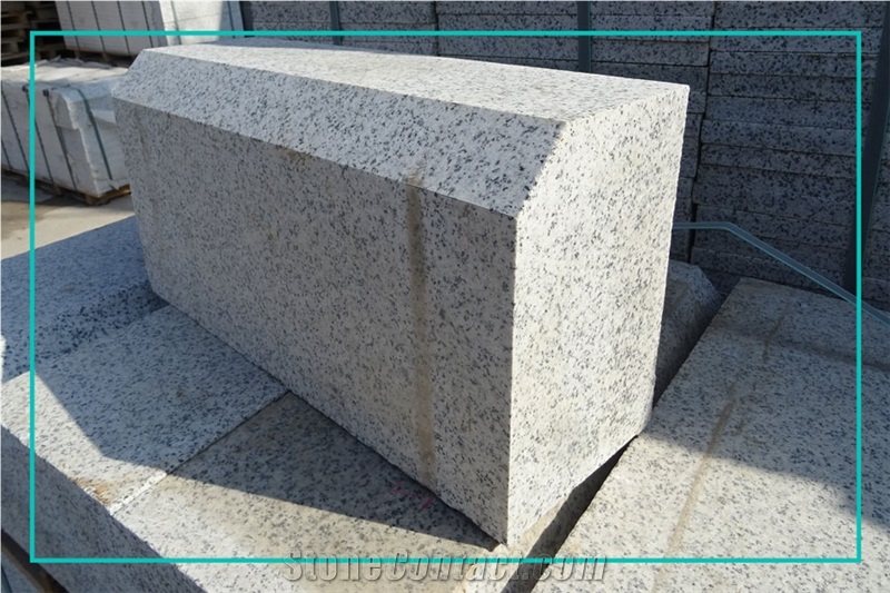 Natanz White Granite Kerbstone