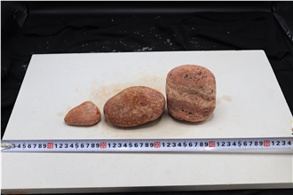 Red Travertine Tumbled Pebble Stone (Various Sizes)