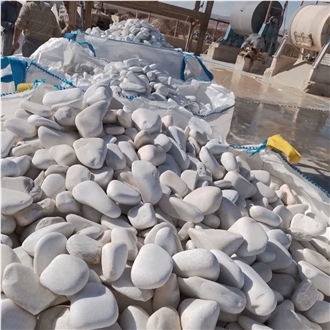 White Marble Tumbled Pebbles