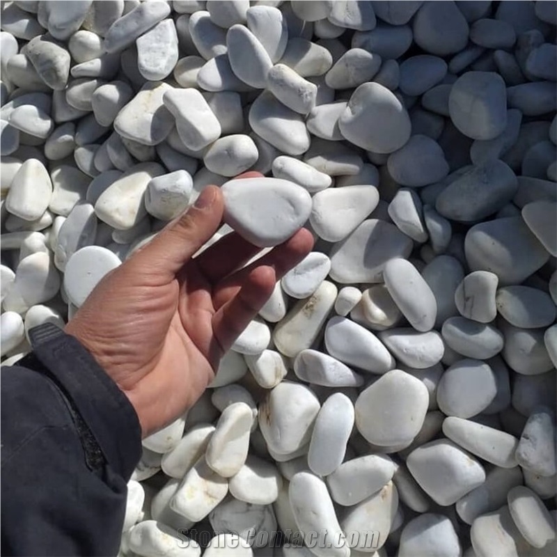 White Marble Tumbled Pebbles