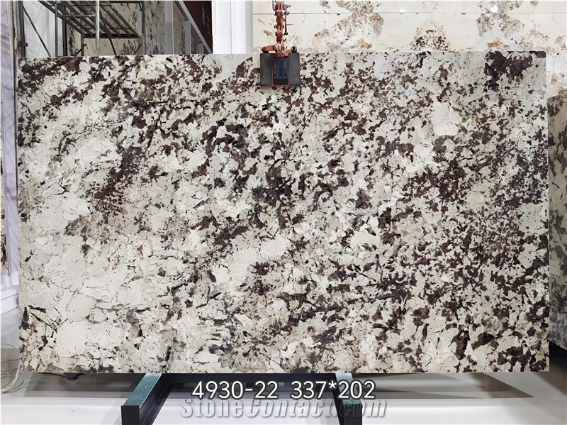 Snow Mountain Silver Fox Granite Slabs