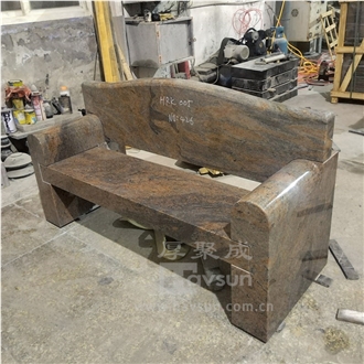 Garden Furniture Multicolor Red Granite Bench Set Garden Furniture Multicolor Red Granite Bench Set