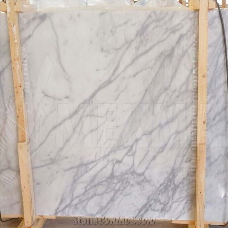Carrara White Marble Slabs