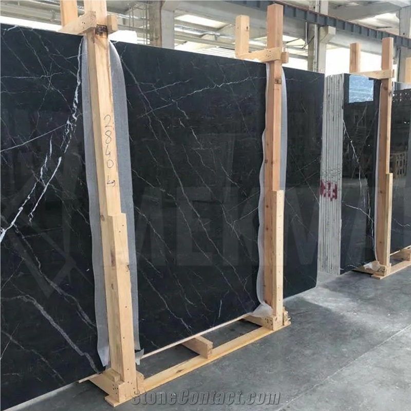 Nero Marquina Marble Slab
