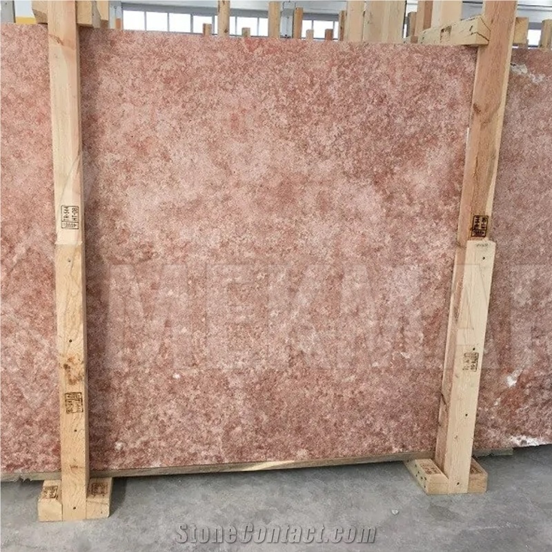 Red Travertine Slab