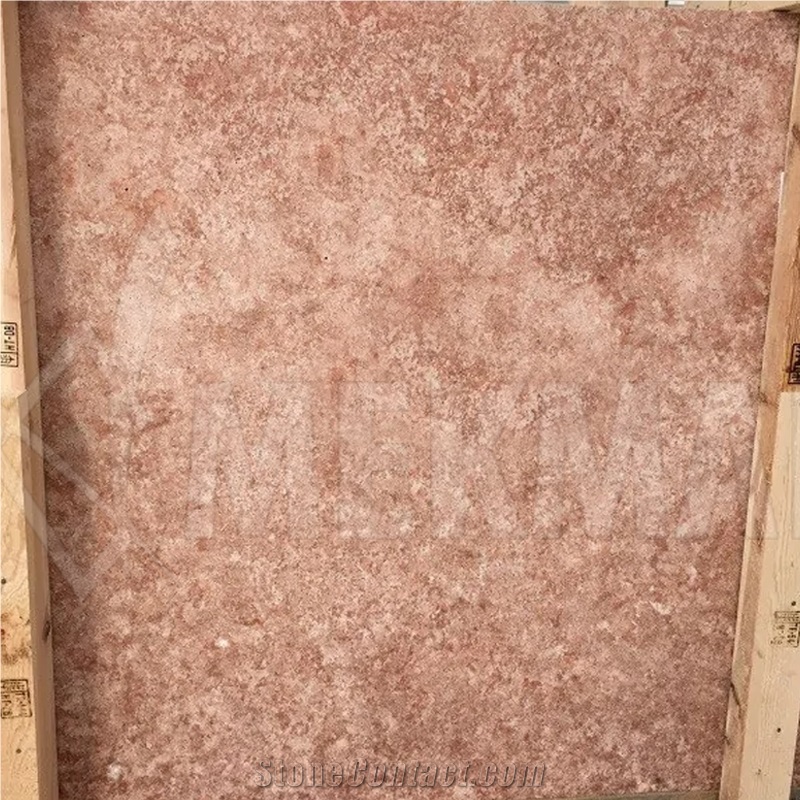 Red Travertine Slab