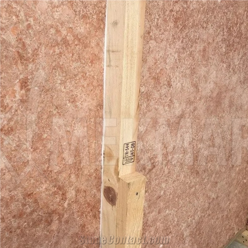 Red Travertine Slab