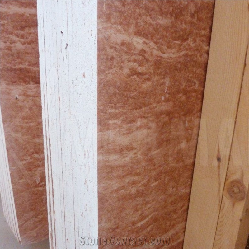 Red Travertine Slab
