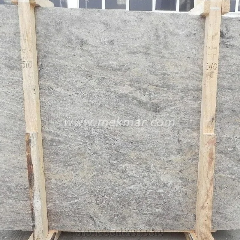 Silver Grey Travertine Slab