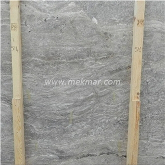 Silver Grey Travertine Slab