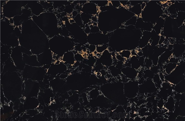 Calacatta Black Series Artificial Stone Quartz Slabs