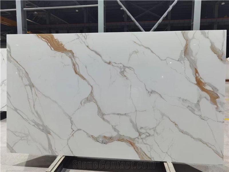 Calacatta Gold Pattern Nano Stone Slabs