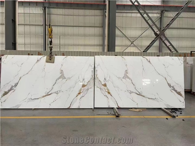 Calacatta Gold Pattern Nano Stone Slabs