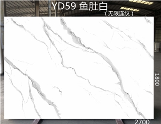 Cheaper Calacatta White Marble Artificial Stone Slabs