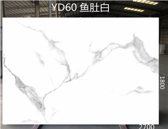 Cheaper Calacatta White Marble Artificial Stone Slabs
