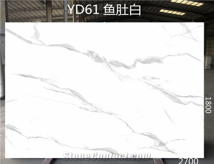 Cheaper Calacatta White Marble Artificial Stone Slabs
