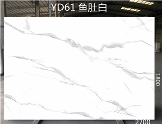 Cheaper Calacatta White Marble Artificial Stone Slabs
