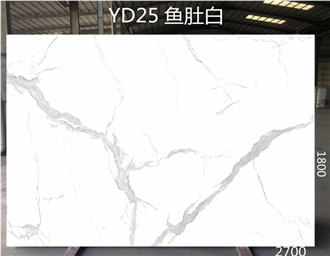Cheaper Calacatta White Marble Artificial Stone Slabs