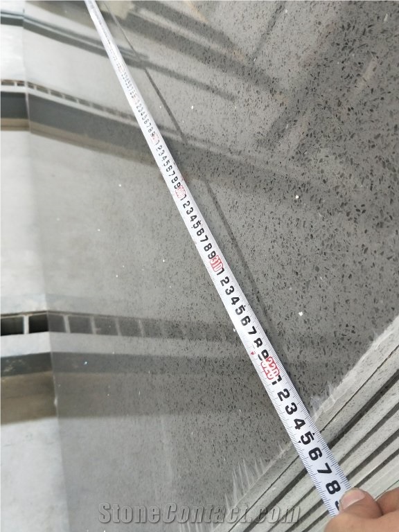 China Grey Quality-Ensured Cheap  Quartz Slabs For  Deco