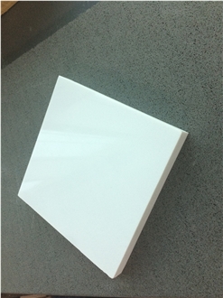 Durable Snow White Artificial Stone Slabs For Deco