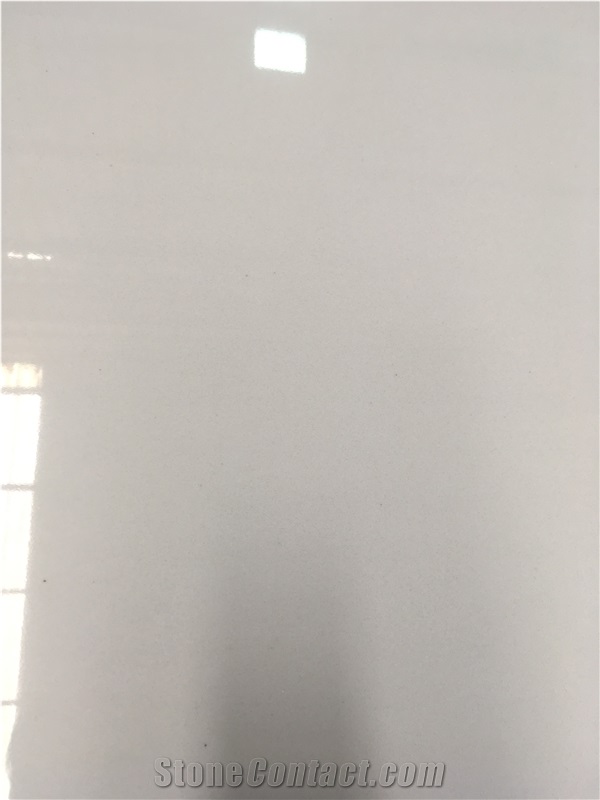 Durable Snow White Artificial Stone Slabs For Deco