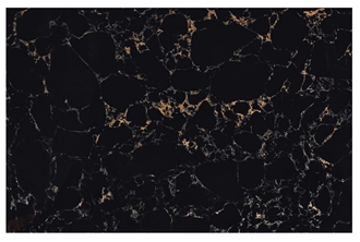 Full Body Artificial Calacatta Black Quartzslab