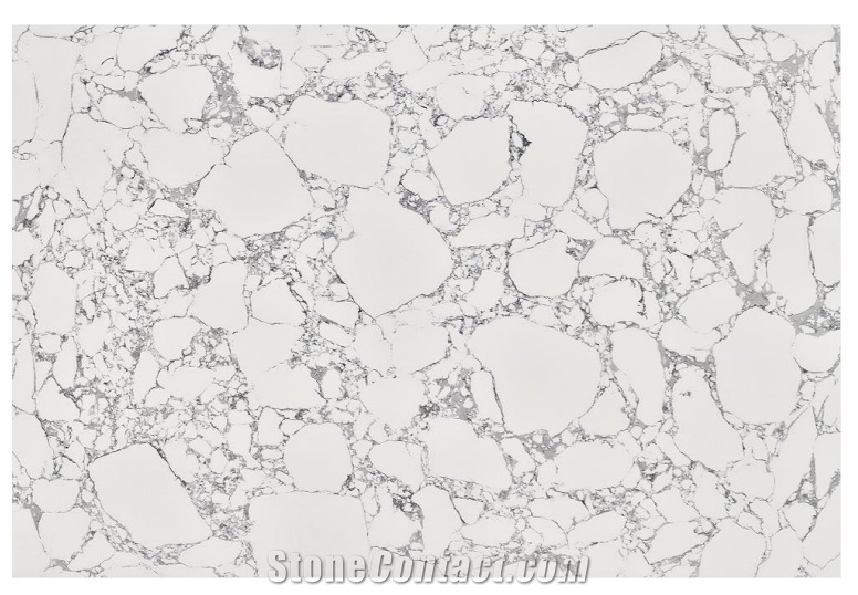 Full Body Artificial Calacatta Black Quartzslab