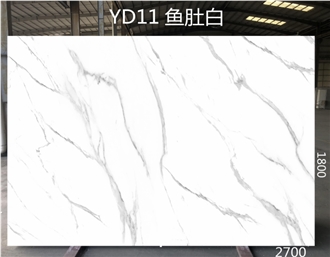 High Quality Calacatta White Marble Artificial Stone Slabs