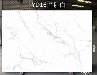 High Quality Calacatta White Marble Artificial Stone Slabs