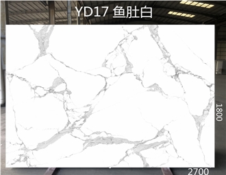 High Quality Calacatta White Marble Artificial Stone Slabs