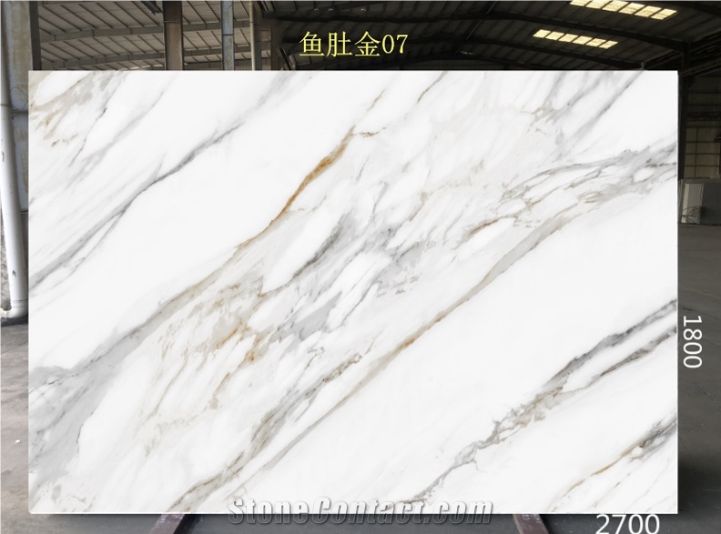 Promotional Price Calacatta Gold Artificial Quartz Slabs